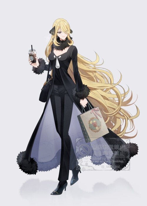  cynthia and buneary pokemon and 1 more drawn by sakaralalala sample 8c8c01f670588d89f39297d144300db