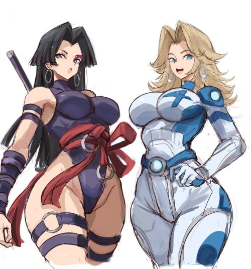  psylocke and sue storm marvel and 3 more drawn by rakeemspoon sample 8de3b81f1721da3d988505bb552f88