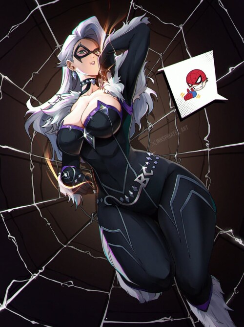  spider man black cat and felicia hardy marvel and 2 more drawn by inkspirate sample 7a3c659fd231c6d