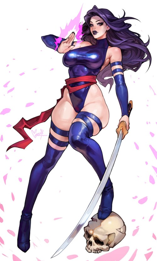  psylocke marvel and 1 more drawn by greenu sample e808fa3e55581658b88c9d8937649151