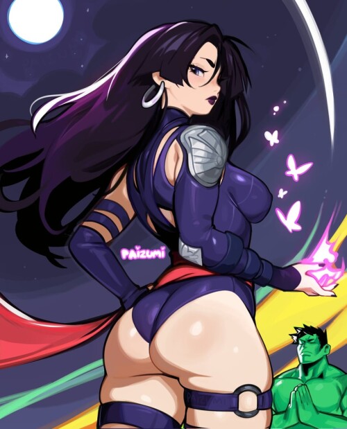  psylocke and hulk marvel and 3 more drawn by paizumi sample f6dbfa3b1c9bcdb400896b4502d1b438
