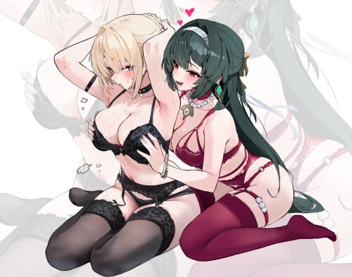  astra yao and evelyn chevalier zenless zone zero drawn by chela77 sample 95c2a9963cd5f6388ba7e13c7b