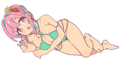 Kaede Lying Semi minimal by kona ming (Transparent)