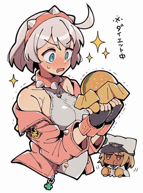  ramlethal valentine and elphelt valentine guilty gear and 1 more drawn by itsuka neru sample 4c3216