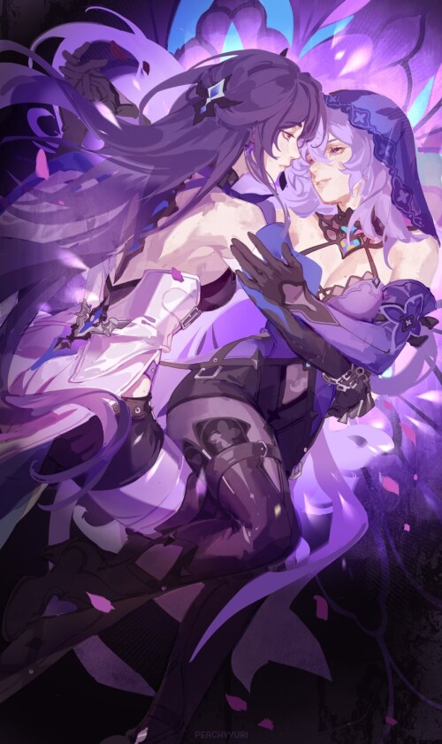  acheron and black swan honkai and 1 more drawn by peachyyuri sample f4e463e35d48eb0682ec97fdca098f4