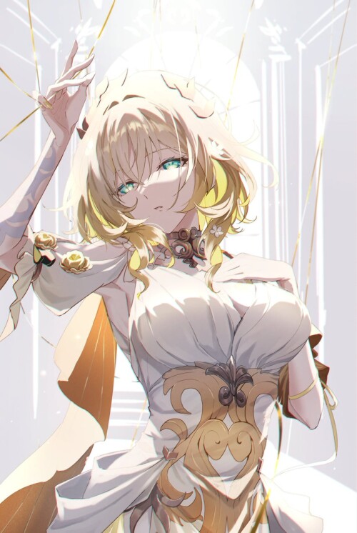  aglaea honkai and 1 more drawn by 2kashun sample 45b66fa36e6abdce349afc24dff02d1c