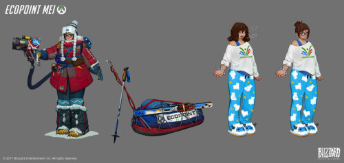  mei snowball pajamei and ecopoint mei overwatch and 1 more drawn by jungah lee sample 97f38d52658da