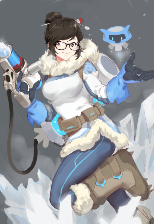  mei and snowball overwatch and 1 more drawn by bahao diqiu sample c5a5ddf13ce8f979a8401e811d2aba24