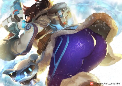  mei and snowball overwatch and 1 more drawn by daible sample e416e43bbf48a34d5a0209219e34f178