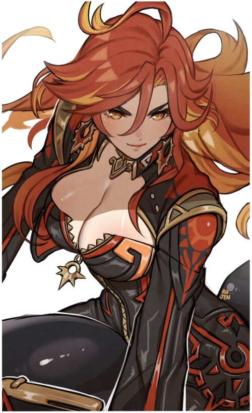  mavuika genshin impact drawn by rojen sample 2bb86526d674ea3ec335ef9e58093043