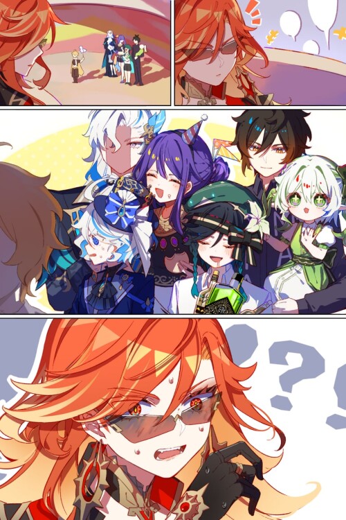  raiden shogun aether zhongli furina nahida and 3 more genshin impact drawn by nara nakiri sample f5