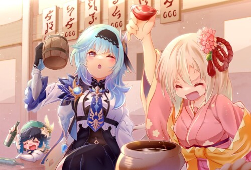  venti eula and kamewaritou genshin impact and 1 more drawn by m 1ng sample 0535cbdd4907d42f2159015f