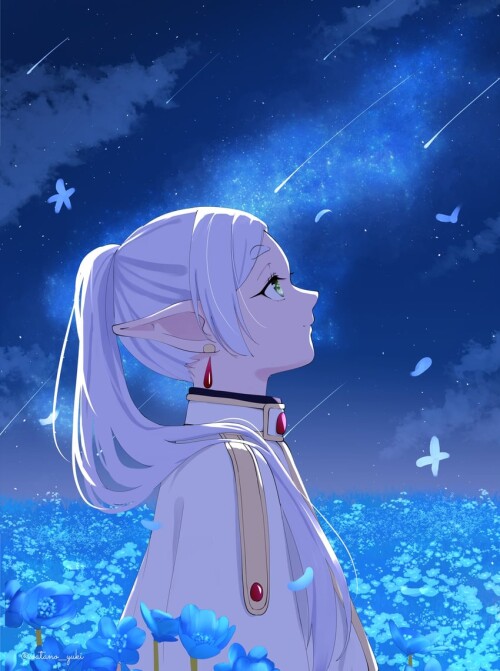  frieren sousou no frieren drawn by watano yuki sample 0e091d9001a4ea5b4d15c6be546049f0