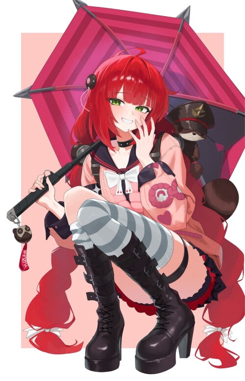  ukinami yuzuha and kamanosuke zenless zone zero drawn by dolgom sample f3c9d1be9ef35514f1a7647814ad