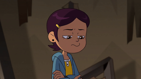 GIF of Vee from S2:E10 Yesterday's Lie getting caught inside of a trap and shifting into her original form