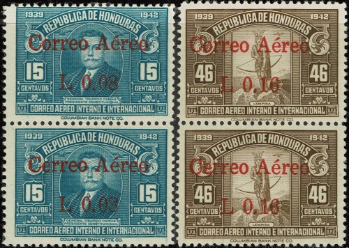 Bottom stamp overprint is misspelled "Cerreo."