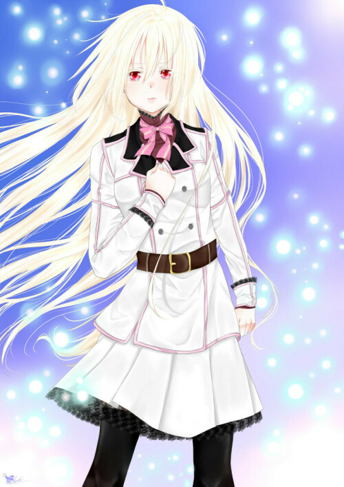 Kaede in white pseudo-uniform