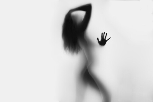 silhouette ,woman ,behind ,glass ,wallpaper ,1920x1080 ,nastol