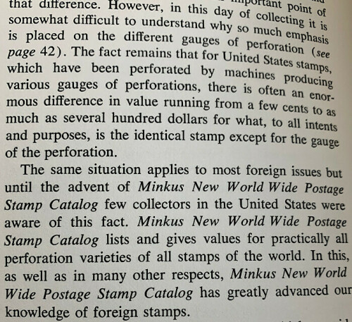 Passage from The Complete Guide to Stamp Collecting