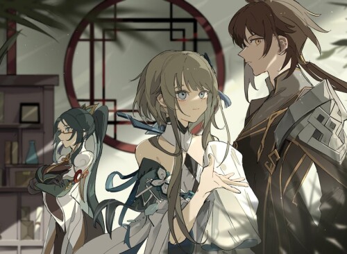  zhongli cloud retainer and guizhong genshin impact drawn by note nii sample 07542bcb1b0ec30328e4287