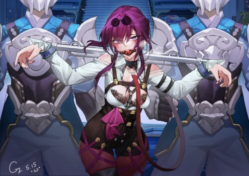 kafka and cloud knight honkai and 1 more drawn by chen zi sample d04ad76e2d83710af814b8e01146371d