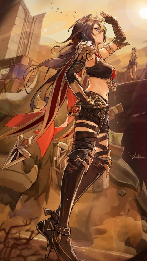  dehya and candace genshin impact drawn by xude sample 9d78976fb71135667e776c9cae1fd74f
