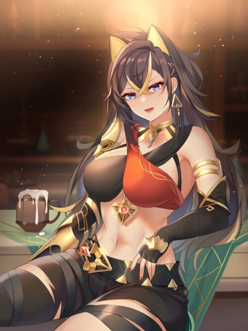  dehya genshin impact drawn by lingshalan sample 6aa38a58b53a663b76c9c42b74e8c58b