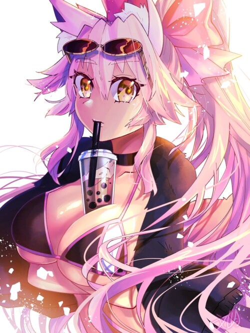  tamamo koyanskaya and koyanskaya fate and 1 more drawn by fumizuki kazuhito sample 73031e27ae1a3fb6
