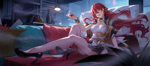  himeko honkai and 1 more drawn by yin lan xue sample b938e054cb50bb57496eb8f0c00f6b86