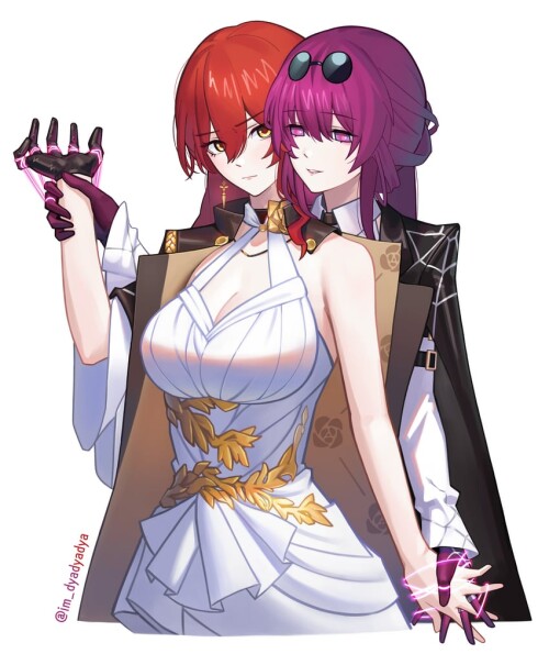  kafka and himeko honkai and 1 more drawn by dyadyadya sample 6e052f4f09c5fad949f5a359b1adba6f