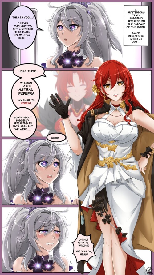  kiana kaslana murata himeko murata himeko himeko tanaka rie and 1 more honkai and 2 more drawn by i