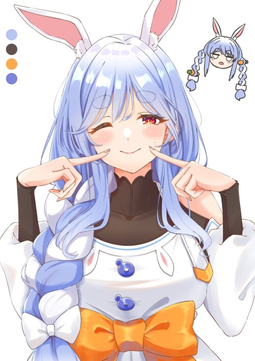  usada pekora and pekomama hololive drawn by tsunakanten sample 52d1b5a366605b6632a05b477f74dfb7