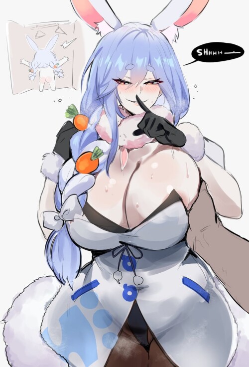  usada pekora usada pekora don chan and pekomama hololive drawn by kurenaiz kuayrenaiz sample eb72fa