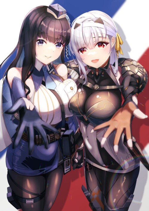  modernia and marian goddess of victory nikke drawn by oekaki zombie sample 4dab10d0682410ed78d04850
