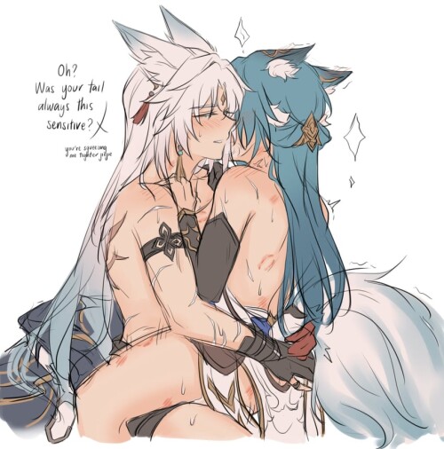  feixiao and yukong honkai and 1 more drawn by yurenn sample 0754fe13772eb798f7288773295546e4
