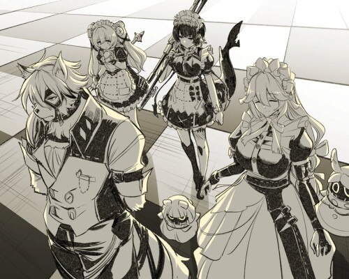  ellen joe von lycaon corin wickes and alexandrina sebastiane zenless zone zero drawn by ishiyumi sa