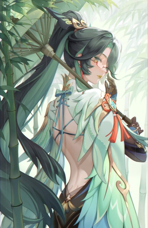  cloud retainer and xianyun genshin impact drawn by minzu u sample 972d432d79ee36a6ea8987aee85dad0f