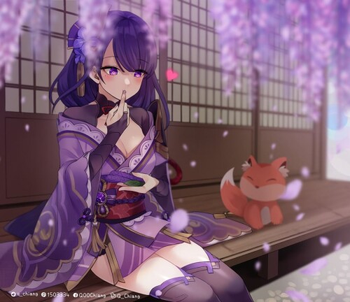  raiden shogun yae miko and yae miko genshin impact drawn by q chiang sample c2676b0f3d35566db7484d5