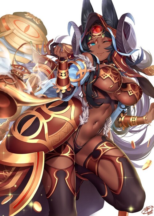  queen of sheba fate and 1 more drawn by okitakung sample 7ddb98565319ee50a32cc490b589c082