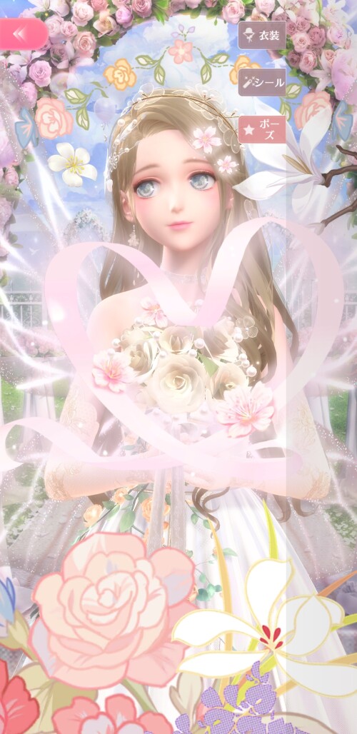 "Old Dreams of Flowers
An invitation to Afternoon Tea from Lolory!
Nikki can't help but straighten up when she sees the beautiful handwriting.
Correct posture has to be kept even when sitting.
Elegance is hard, my back and my hip hurts!
But it's an invitation from the Ambassador of Elegance!
I have to dress like a lady!"