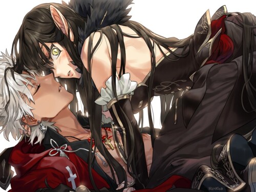  semiramis and amakusa shirou fate and 2 more drawn by g0ringo sample 20a3bf492832e2f2164f0f556d0e7d