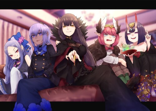  shuten douji hassan of serenity wu zetian semiramis and circe fate and 4 more drawn by yuurei447 sa