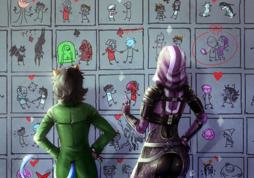  tali zorah liara t soni garrus vakarian miranda lawson karkat vantas and 16 more mass effect and 2 