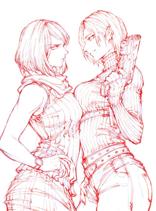  ashley graham and ada wong resident evil and 2 more drawn by g studio sample 6fc19a21596356fe313d65