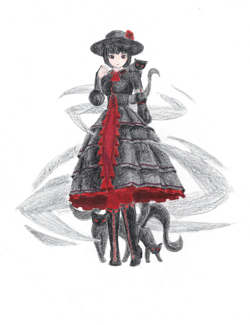 Cecylia and her cats