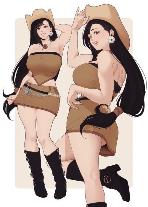  tifa lockhart tifa lockhart and wonyoung final fantasy and 2 more drawn by hanpetos and xainaa 2cd7