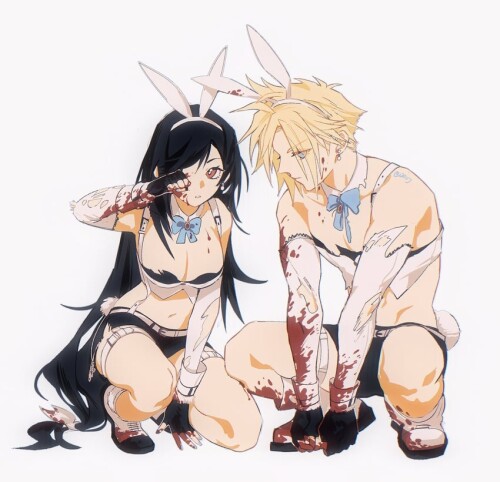  tifa lockhart cloud strife and tifa lockhart final fantasy and 2 more drawn by duoj ji sample 71b14