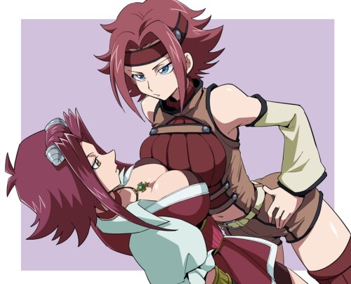  kouzuki kallen and izayoi aki yu gi oh and 2 more drawn by uma umagaobanana sample ef1261f6edf932a5