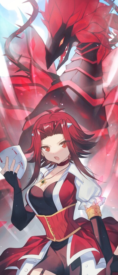  izayoi aki and black rose dragon yu gi oh and 1 more drawn by hajime daijo c88939d9ee02d70e0f7f6048
