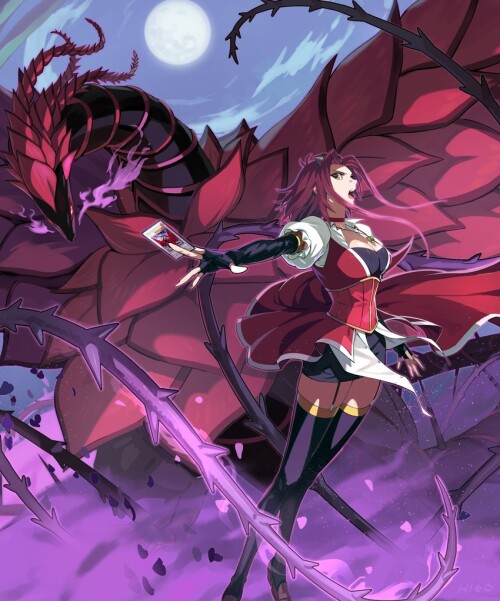  izayoi aki and black rose dragon yu gi oh and 1 more drawn by bum hico sample 31a78d4f2c27e042ffad8